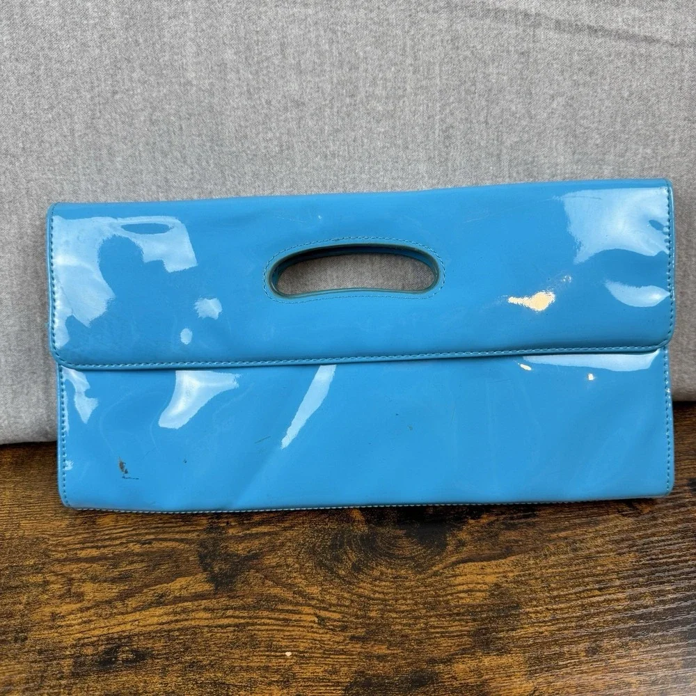 Sondra Roberts Squared Turquoise Clutch Bag‎